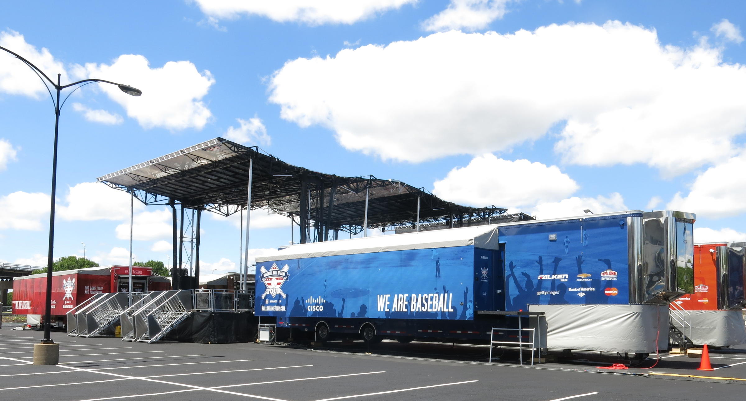 Baseball hall of fame mobile trailer museum