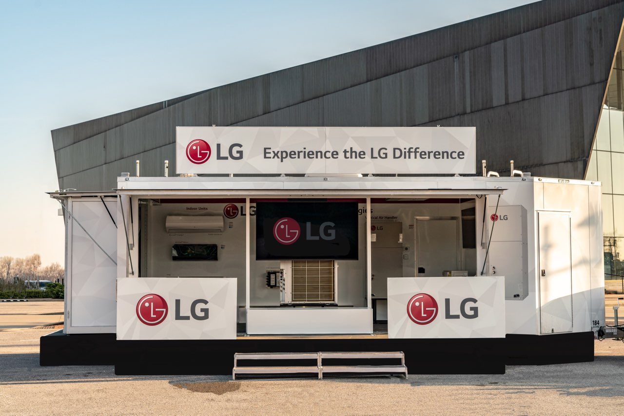 LG white trailer